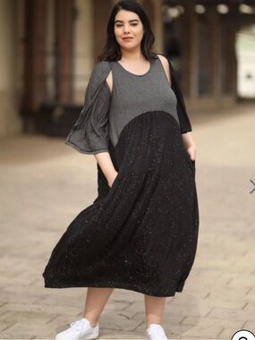 Alembika Sprinkle Crinkle Tank Dress Size 12
